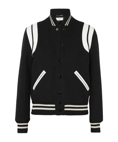 Saint Laurent Solid-colored Pilot Jacket In Multi