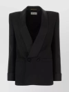 SAINT LAURENT SOPHISTICATED DOUBLE-BREASTED WOOL BLAZER