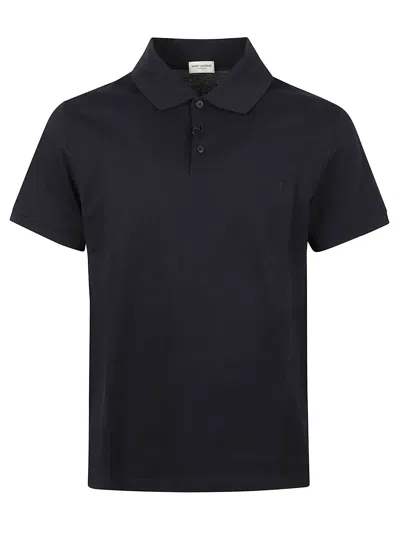 Saint Laurent Sport Polo Shirt In Noir
