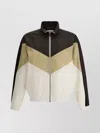 Saint Laurent Sporty Chevron Pattern Jacket