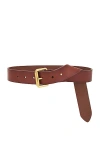 SAINT LAURENT SQUARE BUCKLE LONG BELT