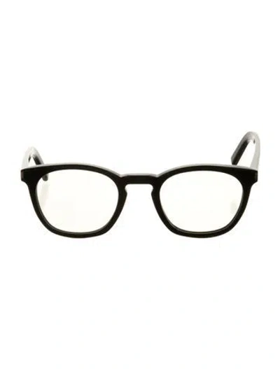 Pre-owned Saint Laurent Square Eyeglasses In Black