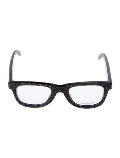 Pre-owned Saint Laurent Square Eyeglasses In Black