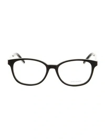 Pre-owned Saint Laurent Square Eyeglasses In Black