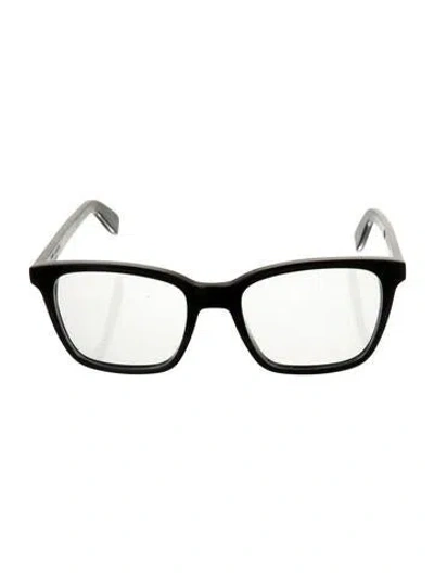 Pre-owned Saint Laurent Square Eyeglasses In Black