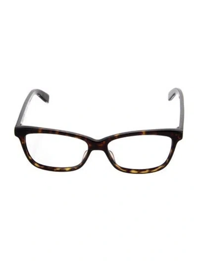 Pre-owned Saint Laurent Square Eyeglasses In Black