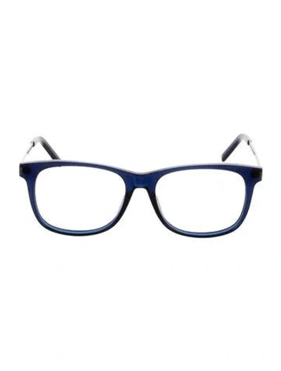 Pre-owned Saint Laurent Square Eyeglasses In Blue