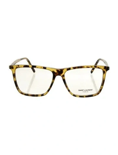 Pre-owned Saint Laurent Square Eyeglasses W/ Tags In Neutral