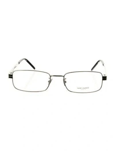 Pre-owned Saint Laurent Square Eyeglasses W/ Tags In Silver