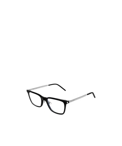 Saint Laurent Square Flat Mirror In Black
