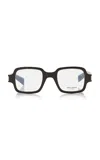Saint Laurent Square-frame Acetate Glasses In Brown