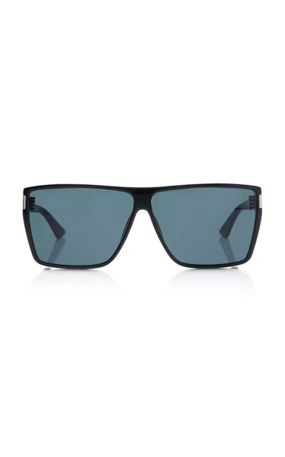 Saint Laurent Square-frame Acetate Sunglasses In Gray
