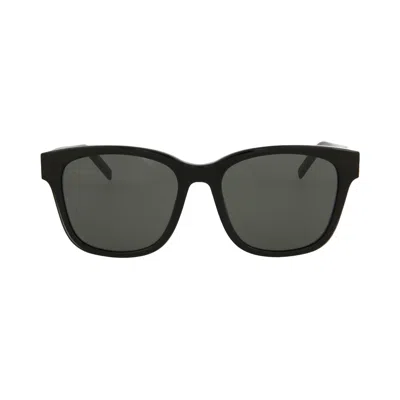 Pre-owned Saint Laurent Square Frame Acetate Sunglasses 'black/grey' | Men's Size Onesize