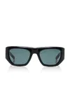 Saint Laurent Square-frame Acetate Sunglasses In Brown