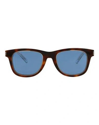 Saint Laurent Square-frame Acetate Sunglasses Sunglasses Multicolored Size 50 Acetate In Black