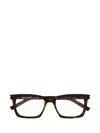 Saint Laurent Square-frame Glasses In 003 Havana Havana Transpa