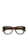 Saint Laurent Square Frame Glasses In 003 Havana Havana Transpa