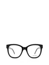 Saint Laurent Polished-effect Oversize-frame Glasses In Black