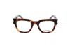 Saint Laurent Square Frame Glasses In Brown