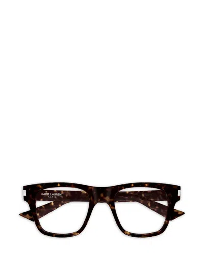 Saint Laurent Square-frame Glasses In Black