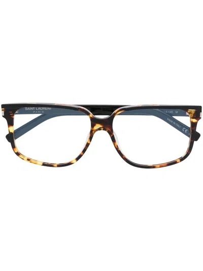 Saint Laurent Square-frame Glasses In Black