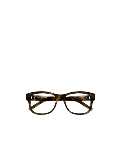 Saint Laurent Square-frame Glasses In Black