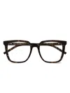 Saint Laurent Square-frame Glasses In Brown