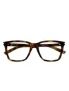 Saint Laurent Square-frame Glasses In Brown