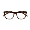 Saint Laurent Square Frame Glasses In Brown