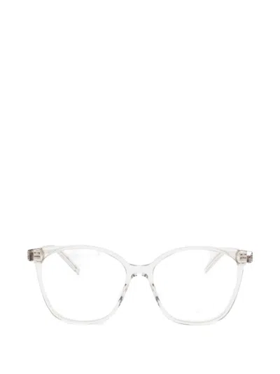 Saint Laurent Square-frame Glasses In Transparent