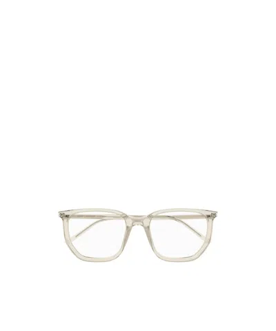 Saint Laurent Square-frame Glasses In White