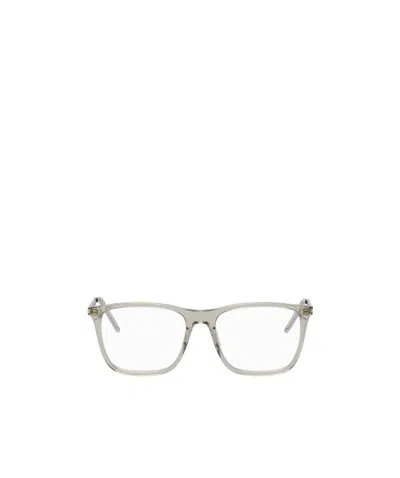 Saint Laurent Square Frame Glasses In White