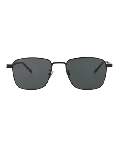 Saint Laurent Square-frame Metal Sunglasses With Comfortable Nose Pads