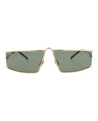 Saint Laurent Square-frame Metal Sunglasses With Non-polarized Lenses