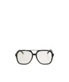 Saint Laurent Eyewear Rectangular Frame Sunglasses In White