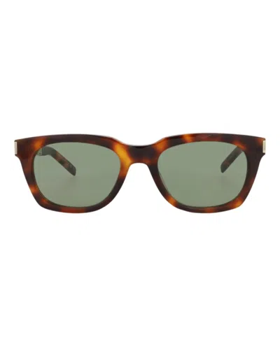 Saint Laurent Square-frame Recycled Acetate Sunglasses In Brown