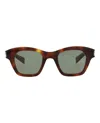 Saint Laurent Womens Brown Sl592 Square-frame Tortoiseshell Acetate Sunglasses In Brown