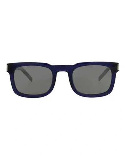 Saint Laurent Square-frame Recycled Acetate Sunglasses Sunglasses Multicolored Size 51 Acetate In Black