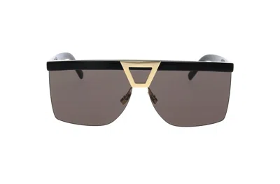 Saint Laurent Square Tinted Sunglasses In Black