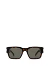 Saint Laurent Square Sunglasses With Tinted Lenses And Tortoiseshell Frame In 002 Havana Crystal Grey