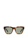 Saint Laurent Square Frame Sunglasses In 002 Havana Havana Green