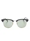 Saint Laurent Square-frame Sunglasses In 014 Black
