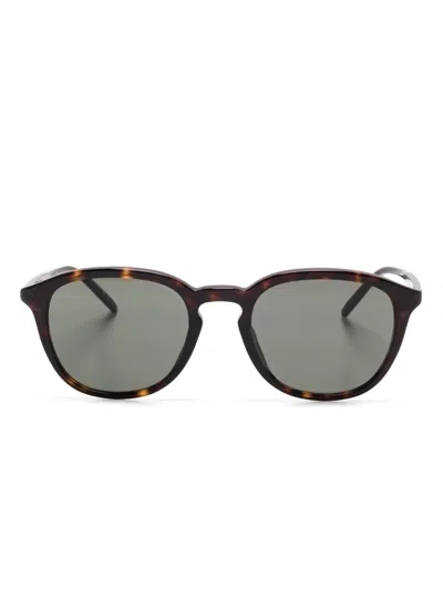 Saint Laurent Square-frame Sunglasses In 褐色