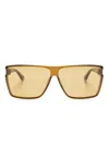 Saint Laurent Square-frame Sunglasses In ブラウン