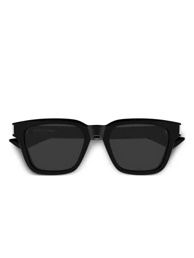 Saint Laurent Square-frame Sunglasses In Black / Grey
