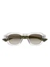 Saint Laurent Crystal-crystal-green Recycled Acetate Sunglasses