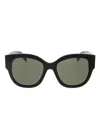 Saint Laurent Square Frame Sunglasses In Black