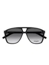 Saint Laurent Square-frame Sunglasses In Black