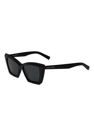 Saint Laurent Square-frame Sunglasses In Black