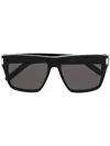 Saint Laurent Square-frame Sunglasses In Black